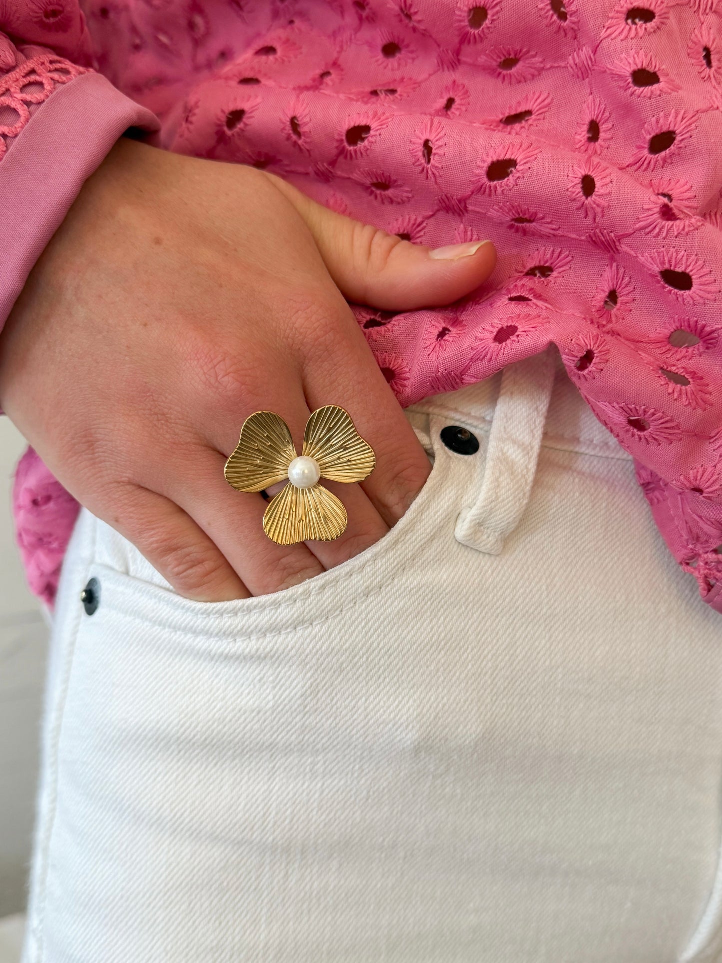 Pearl Flower Ring